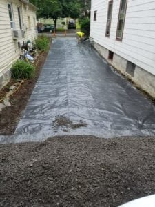 GrassMasters Landscaping Driveway Work Project