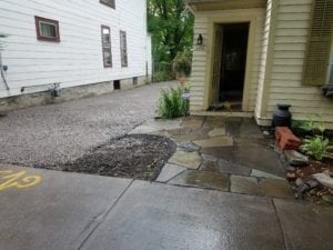 GrassMasters Landscaping Walkway Work Project