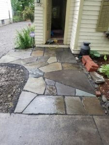 GrassMasters Landscaping Walkway Work Project