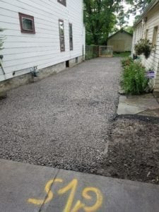 GrassMasters Landscaping Driveway Work Project