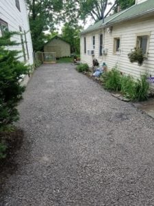 GrassMasters Landscaping Driveway Work Project