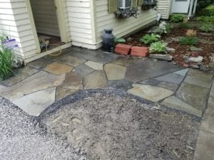 GrassMasters Landscaping Walkway Work Project