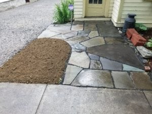 GrassMasters Landscaping Walkway Work Project