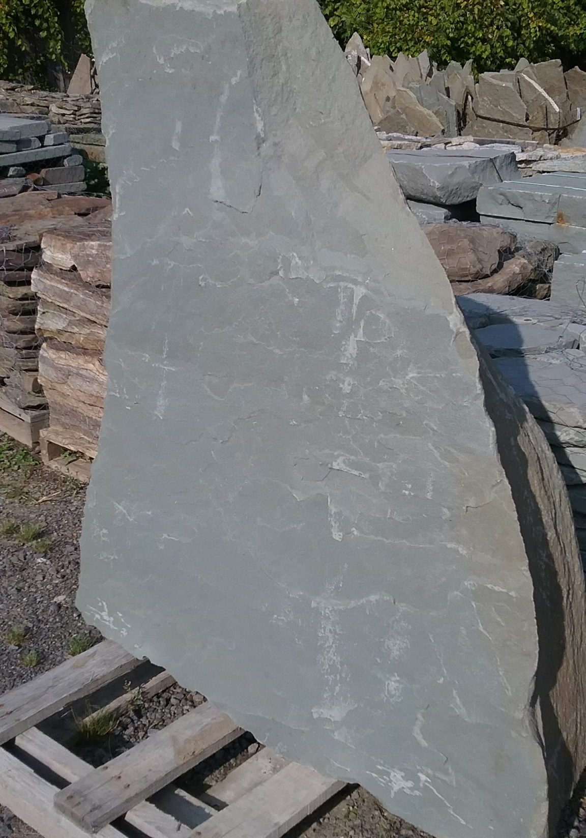 Blue Stone Monument Rock At GrassMasters Landscaping